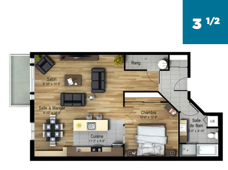 Rpa appartements avec services 3 demi