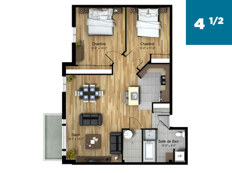 Rpa appartements avec services 4 demi